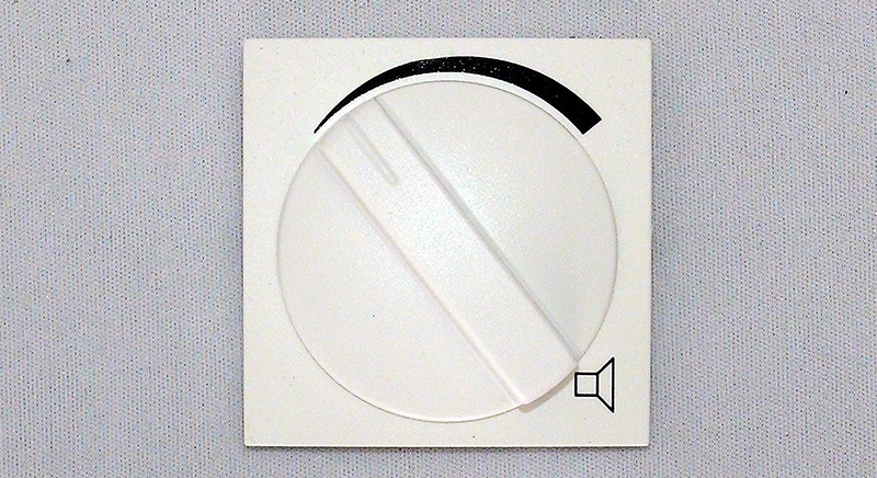 Oberteile für Lautstärkesteller 
          Berker S1 polarweiss glänzend