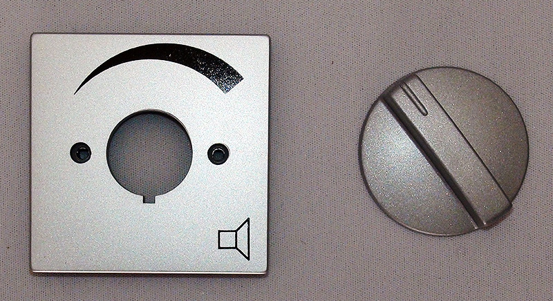 Oberteile für Lautstärkesteller 
          Busch Jaeger Plattform 63 
          Future alu