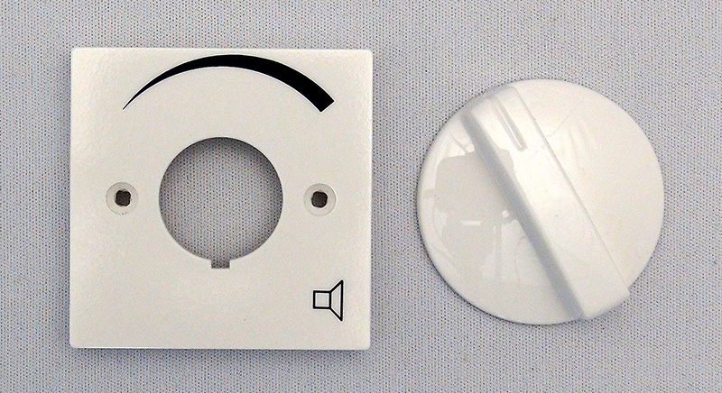 Oberteile für Lautstärkesteller 
          JUNG A500 alpinweiss