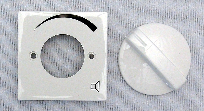 Oberteile für Lautstärkesteller 
          Merten Serie M polarweiss