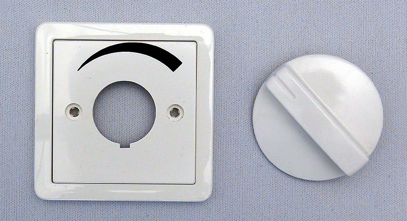 Oberteil für Lautstärkesteller 
          Siemens Delta weiss mit Zwischenadapter