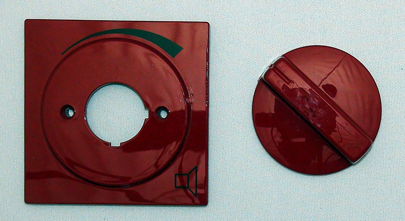 Oberteile fÃ¼r LautstÃ¤rkesteller GIRA S-Color rot